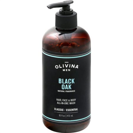 Olivina Men Black Oak All-in-One Body Wash 16 oz