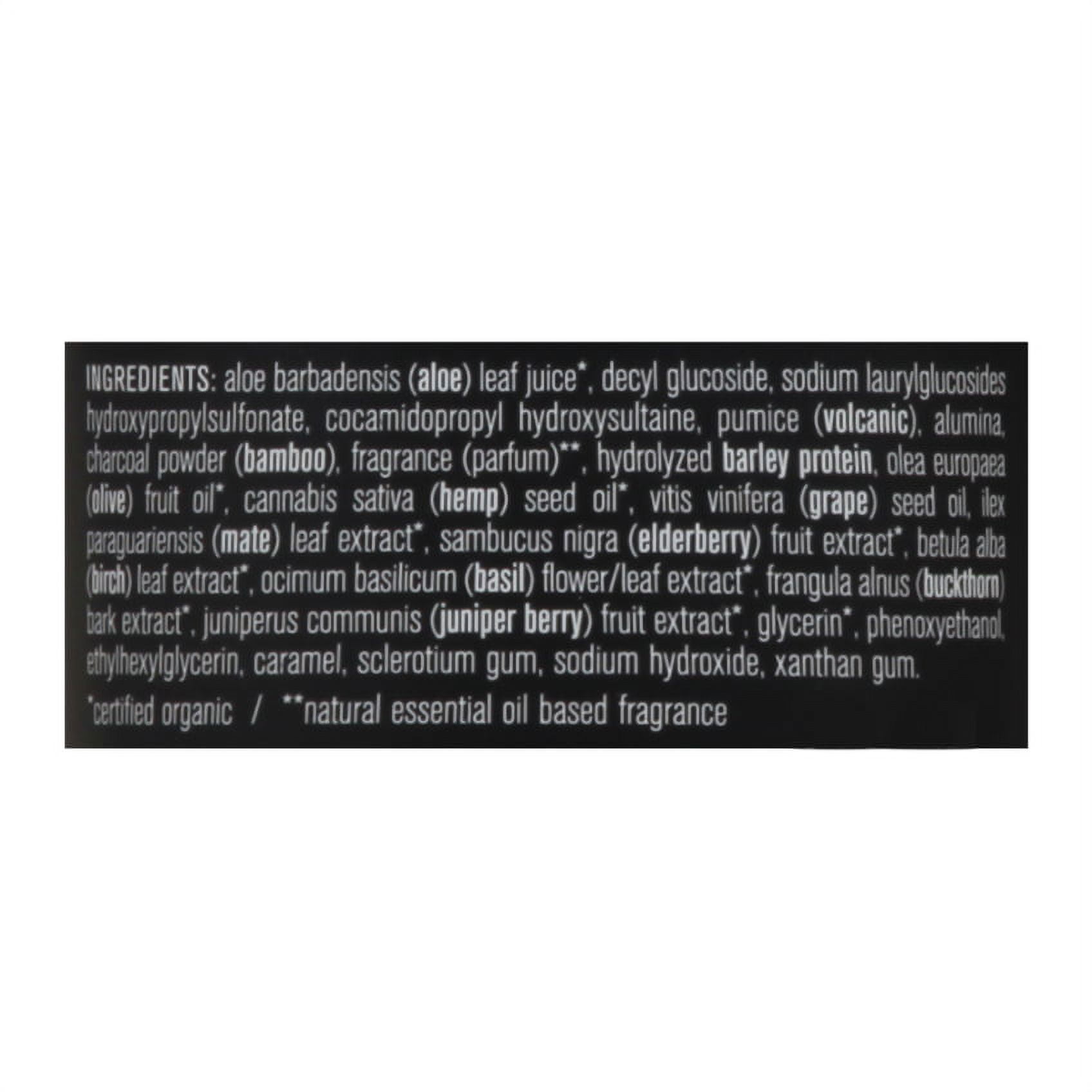 Olivina Men Charcoal Face Scrub with Volcanic Pumice 5oz