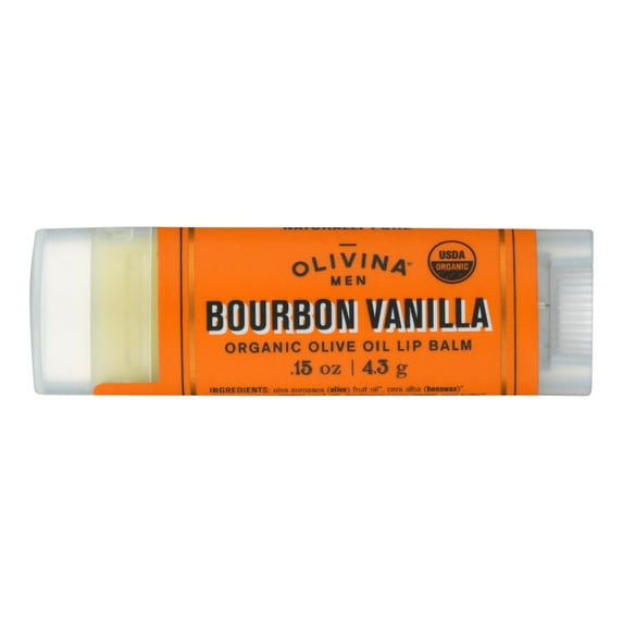 Olivina Men - Lip Balm Bourb Vanill - 1 Each - .15 OZ