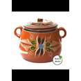 thumbnail image 1 of Olla De Barro Con Tapa y Diseno 1.5 kg, 1 of 2