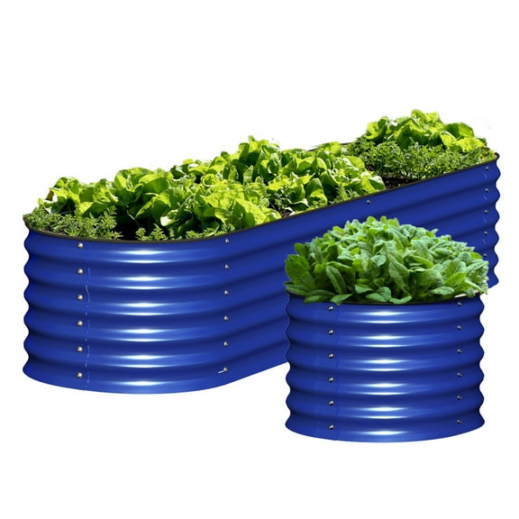 Olle 4-Style Modular Galvanized Raised Garden Beds [Build 1 of 4 Configurations]