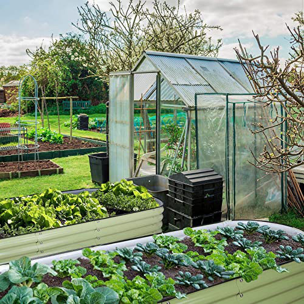 Olle Galvanized Raised Garden Bed Elevated Raised Garden Bed Metal 17