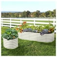 thumbnail image 1 of Olle Gardens 17" Tall Waterfall Modular Raised Garden Bed in Ivory, 1 of 5