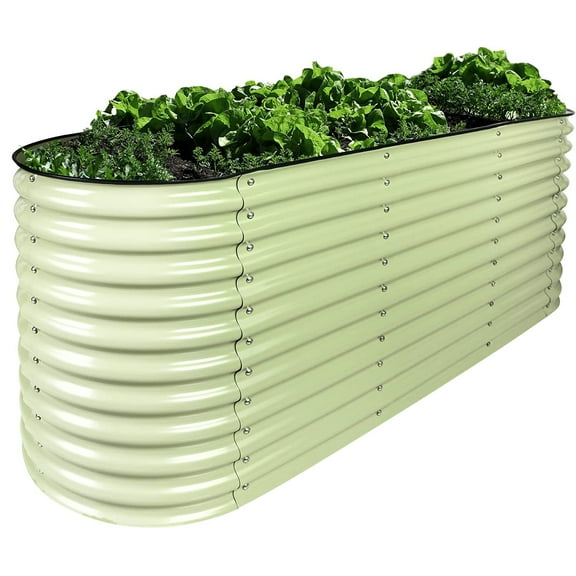 Olle Gardens 32 Tall 12-in-1 Raised Bed Garden in Sage Green
