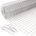 thumbnail image 1 of Olle Wire Mesh Fence 3/4 inch 18 Gauge Snake Fence 50 inch X 86 inch 304 Stainless Steel Wire Mesh with 24 Galvanized Steel Staples Stainless Steel Chicken Coop Garden Animal Enclosure, 1 of 6