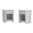 thumbnail image 1 of Oller 1-Drawer Dusty Grey Oak Nightstand (23"H X 18.7"W X 15.7"D) (Set Of 2), 1 of 7