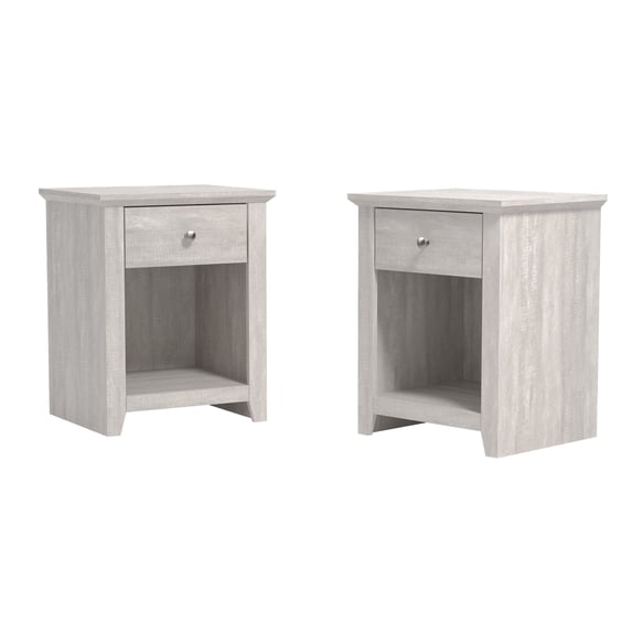 Oller 1-Drawer Dusty Grey Oak Nightstand (23"H X 18.7"W X 15.7"D) (Set Of 2)