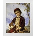 thumbnail image 1 of Oller, Francisco 20x24 White Modern Wood Framed Museum Art Print Titled - Retrato De Nina, 1 of 4