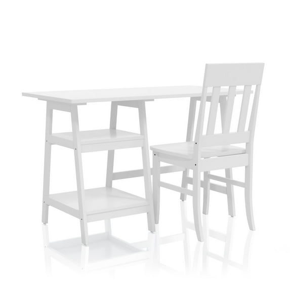 Furniture of America Prenna Wood 2-Piece Writing Desk and Chair Set