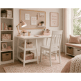 thumbnail image 1 of Prenna Wood 2-Piece Writing Desk and Chair Set in White, 1 of 6