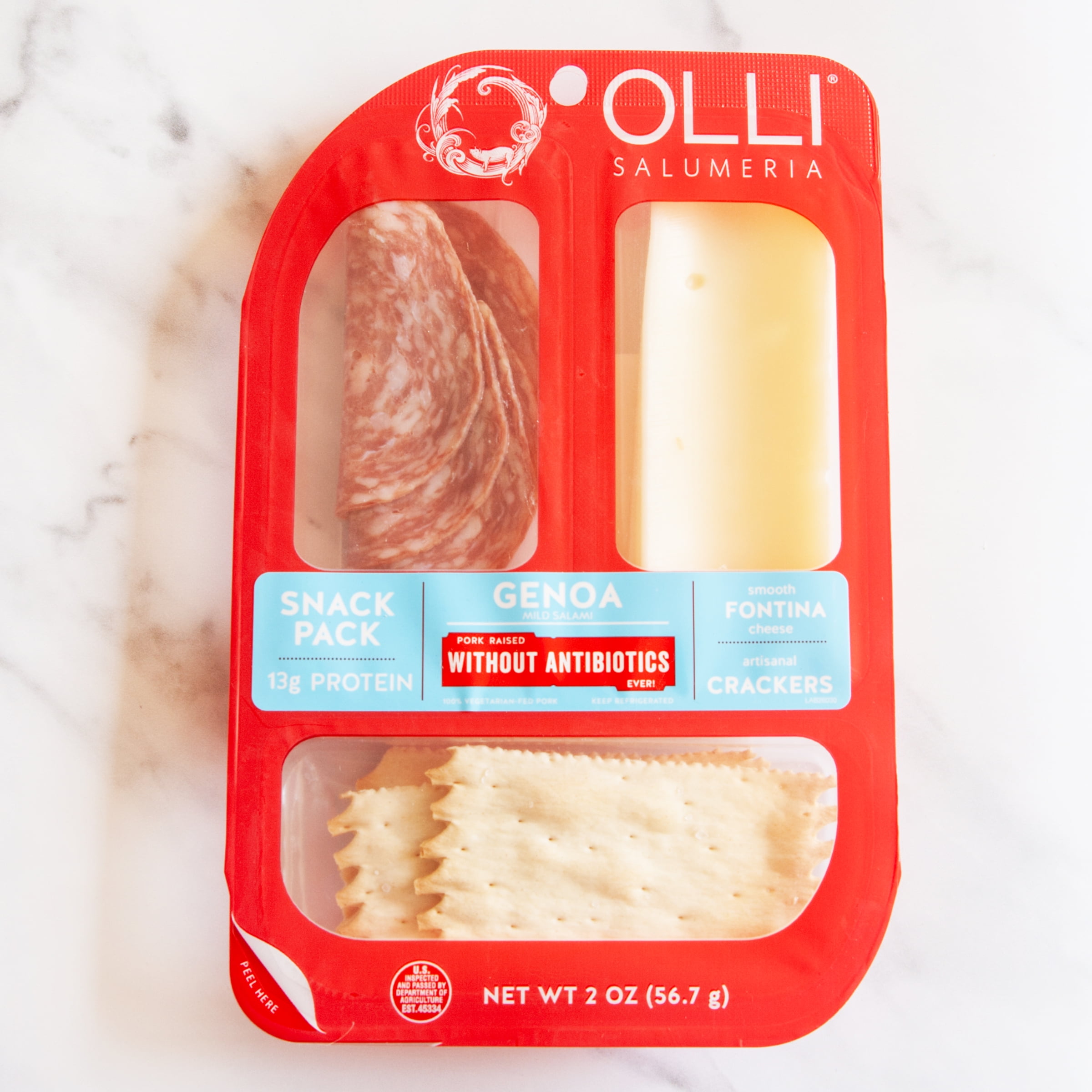 Olli Salumeria Snack Pack with Genoa Salami, Fontina Cheese And