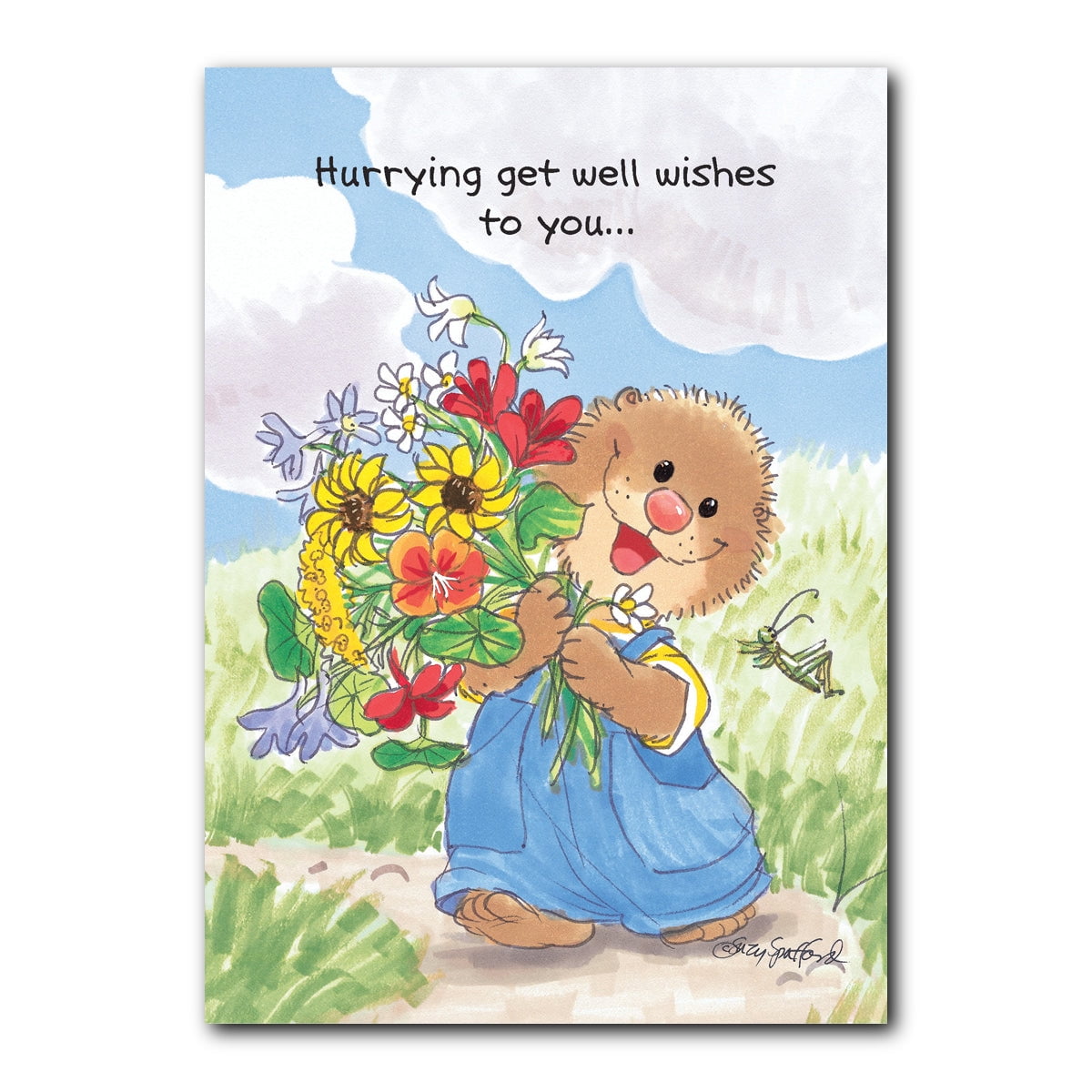熊50 cards ページ Ollie Flowers Get Well Greeting Card - Walmart.com