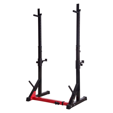 Ollieroo Multifunction Adjustable Barbell Rack Squat Dumbbell Stands Gym Full Body Training Weight Rack