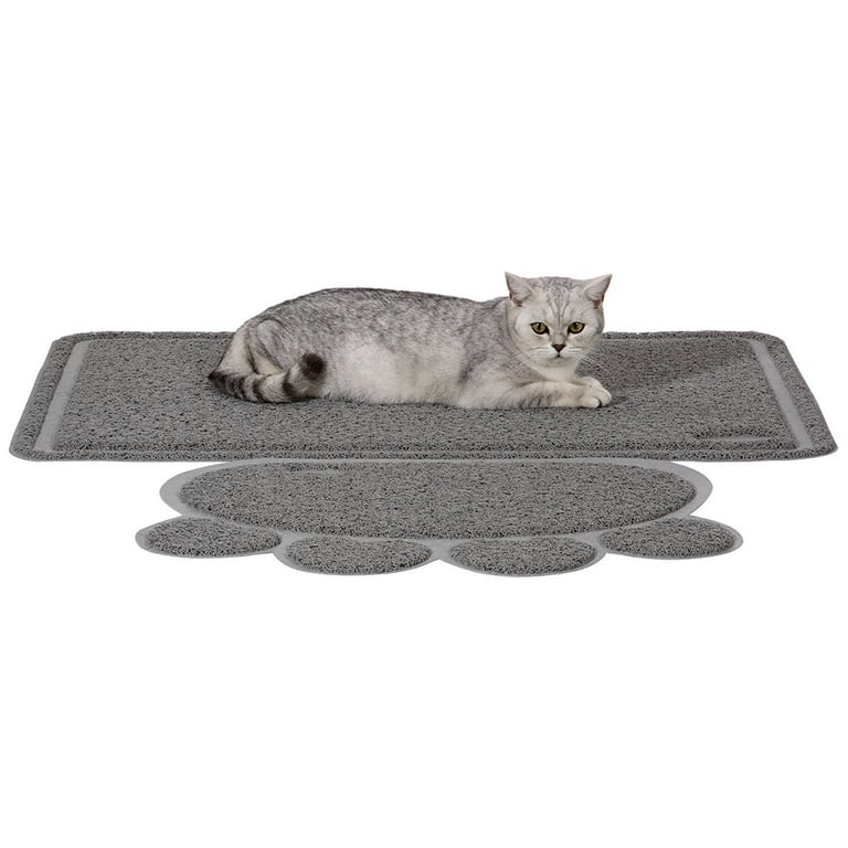 Ollieroo Premium Cat Litter Mat Extra Large Gray Walmart