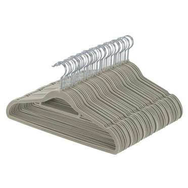 Ollieroo Premium Velvet Hangers,50 Pack Clothing Hangers,Non-Slip and Durable Coat Hangers,Heavy Duty Hangers with 360 Degree Rotatable Hook, Greyish green
