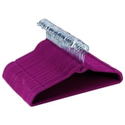 Ollieroo Premium Velvet Hangers,50 Pack Clothing Hangers,Non-Slip and Durable Coat Hangers,Heavy Duty Hangers with 360 Degree Rotatable Hook,Purple