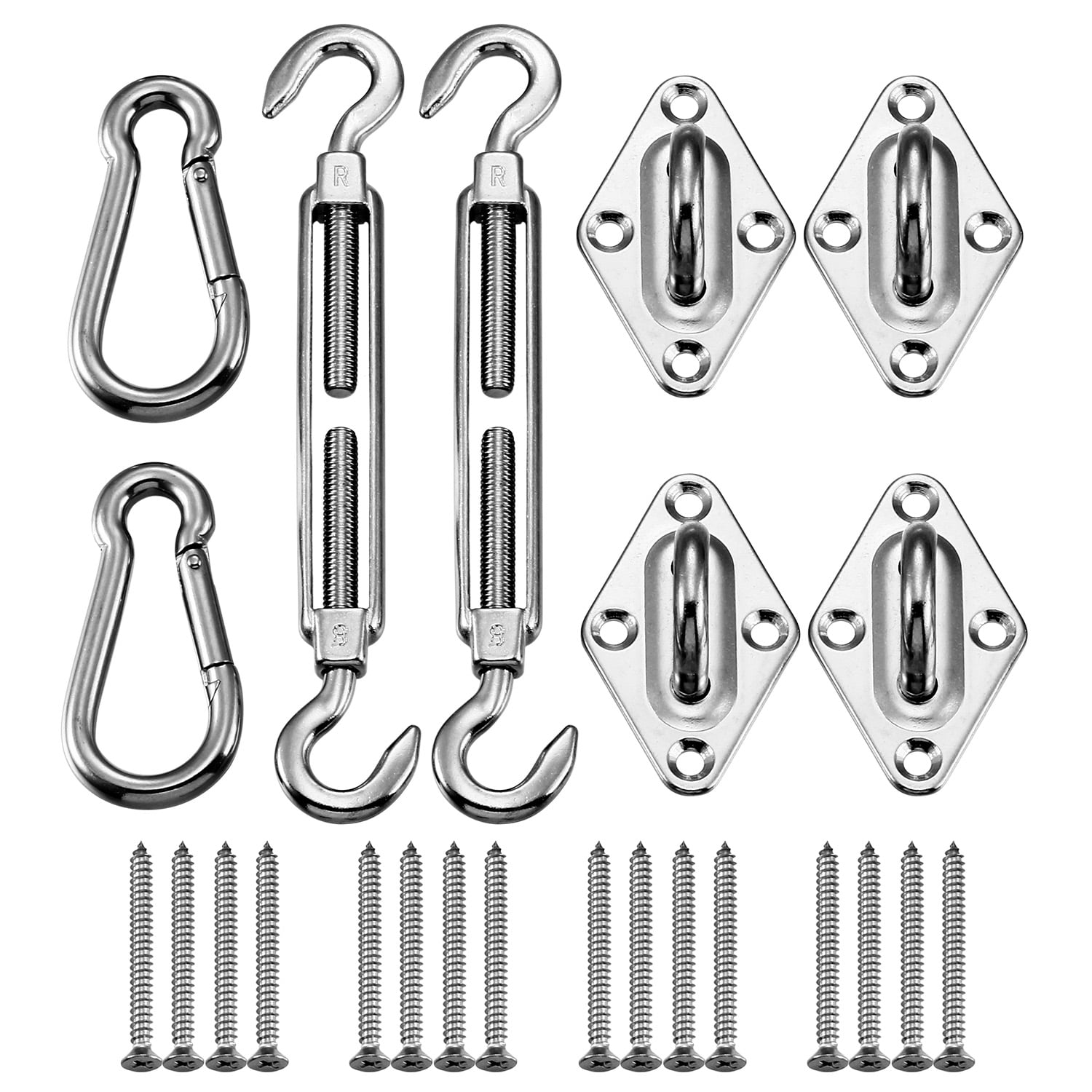 Ollieroo Shade Sail Hardware Kit for Rectangle and Square Sun Shade