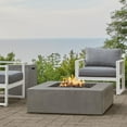 thumbnail image 1 of Olliewood 40 Inch Low-Profile Square GFRC Propane Fire Pit Table in Flint by BBQGuys Signature, 1 of 2