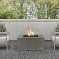 thumbnail image 1 of Olliewood 40 Inch Square GFRC Propane Fire Pit Table in Carbon by BBQGuys Signature, 1 of 2