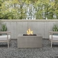 thumbnail image 1 of Olliewood 40 Inch Square GFRC Propane Fire Pit Table in Flint by BBQGuys Signature, 1 of 2