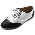 thumbnail image 1 of Ollio Women's Shoes Classic Lace Up Dress Low Flat Heels Oxfords M1914, 1 of 6