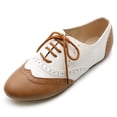 thumbnail image 1 of Ollio Women's Shoes Classic Lace Up Dress Low Flat Heels Oxfords M1914, 1 of 6