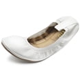 thumbnail image 1 of Ollio Women's Shoes Faux Leather Slip On Comfort Elasticated Ballet Flats BN17, 1 of 1