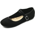 thumbnail image 1 of Ollio Women's Shoes Faux Suede Casual Mary Jane Light Ballet Flats F56SU, 1 of 6