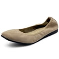 thumbnail image 1 of Ollio Women's Shoes Faux Suede Slip On Comfort Elasticated Square Toe Ballet Flat SF178, 1 of 6