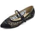 thumbnail image 1 of Ollio Women's Shoes Mary Jane Lace Breathable Comfort Ballet Flats NEW1827, 1 of 6