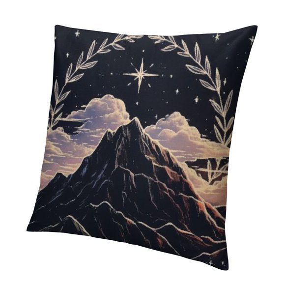 Ollo0ord City Of Starlight The Bookish Fantasy Aesthetic Reversible Throw Pillow Cover Decor for Home Bedroom Living Room Decor, Book Lover Gift Book Lover Gift, 12x12in