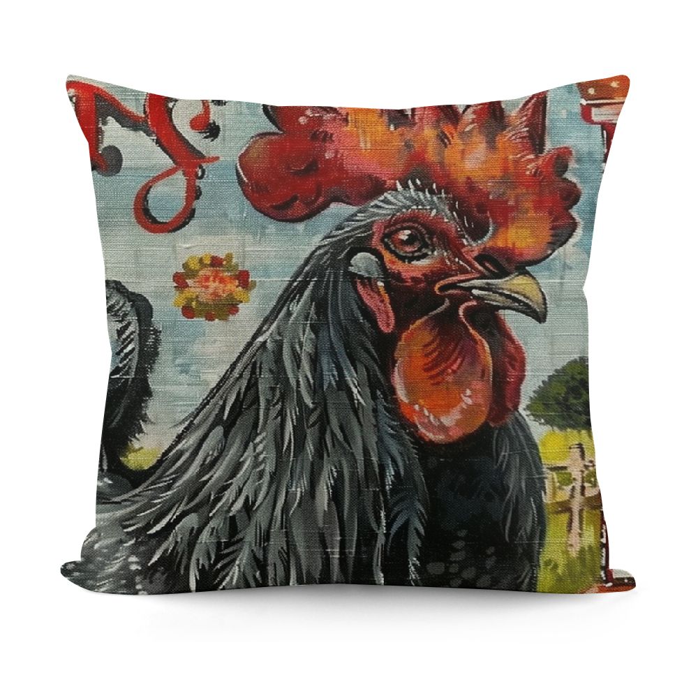 Ollo0ord Farm Rooster Pillow Covers with to The Funny Farm