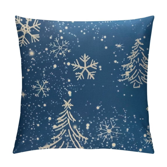 Ollo0ord Pillow Cover inch, Christmas Tree and Texture Pillowcase Square Cushion Cover Soft Pillow Cases,Decorative Throw Pillow Covers for Sofa Couch Bed Home Decor White
