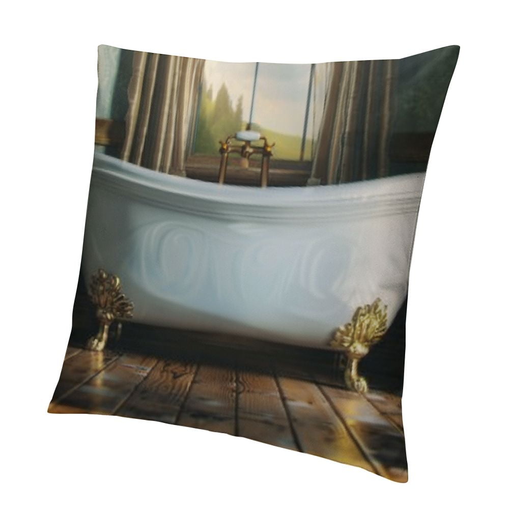 Ollo0ord Throw Pillow Covers Cushion Cover Bathtub Cushion Case Soft