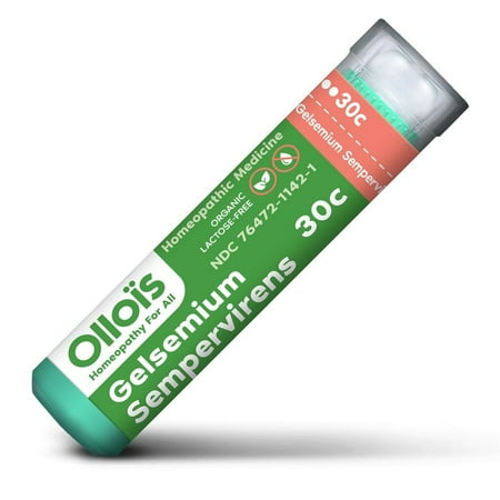 Ollois Gelsemium Sempervirens 30C Pellets, Flu Relief, 80 Ct