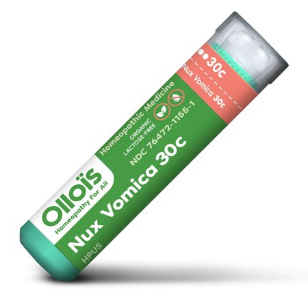 Ollois Homeopathics Organic Lactose Free Nux Vomica 30C 80 Pellet