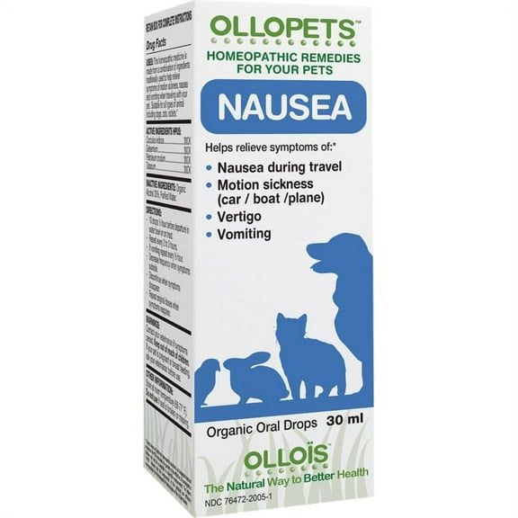 Ollois Homeopathic Ollopets - Nausea 30 ml Liq