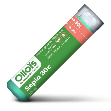 Ollois Sepia 30C Pellets, Menstrual Symptom Relief, 80 Ct