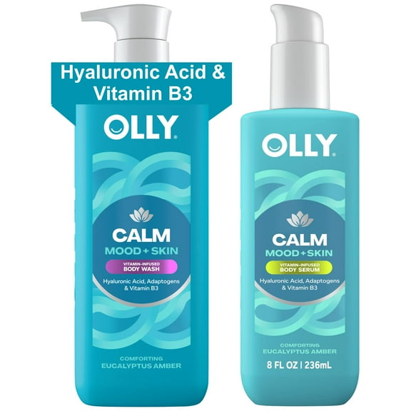 Olly Calm Body Wash & Serum Collection, 2 Count