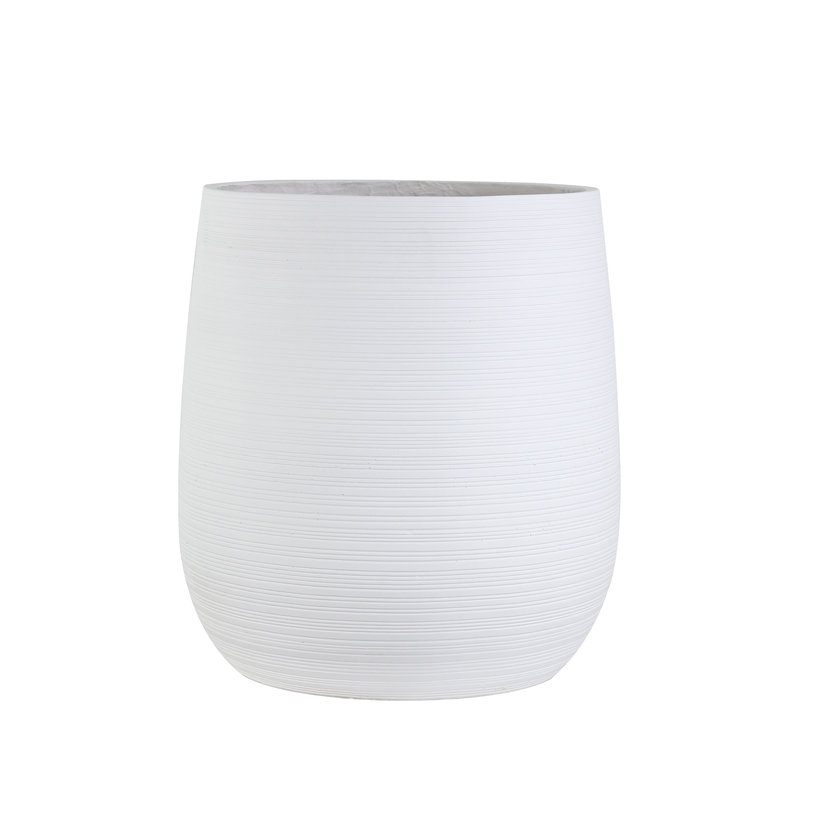 Olly & Rose Vaso Grande In Terracotta Bianca 23 Cm - Con Foro Di Drenaggio Per Piante Grasse, Cactus E Bonsai - 3