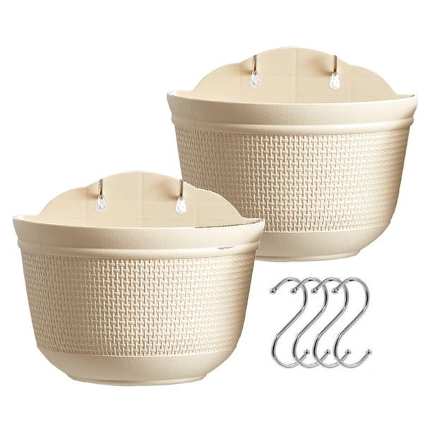 Olly Rose Large Hanging Planters With Hooks Large 2x10 2 Inch Fence Olly rose large hanging planters with hooks large 2x10 2 inch fence