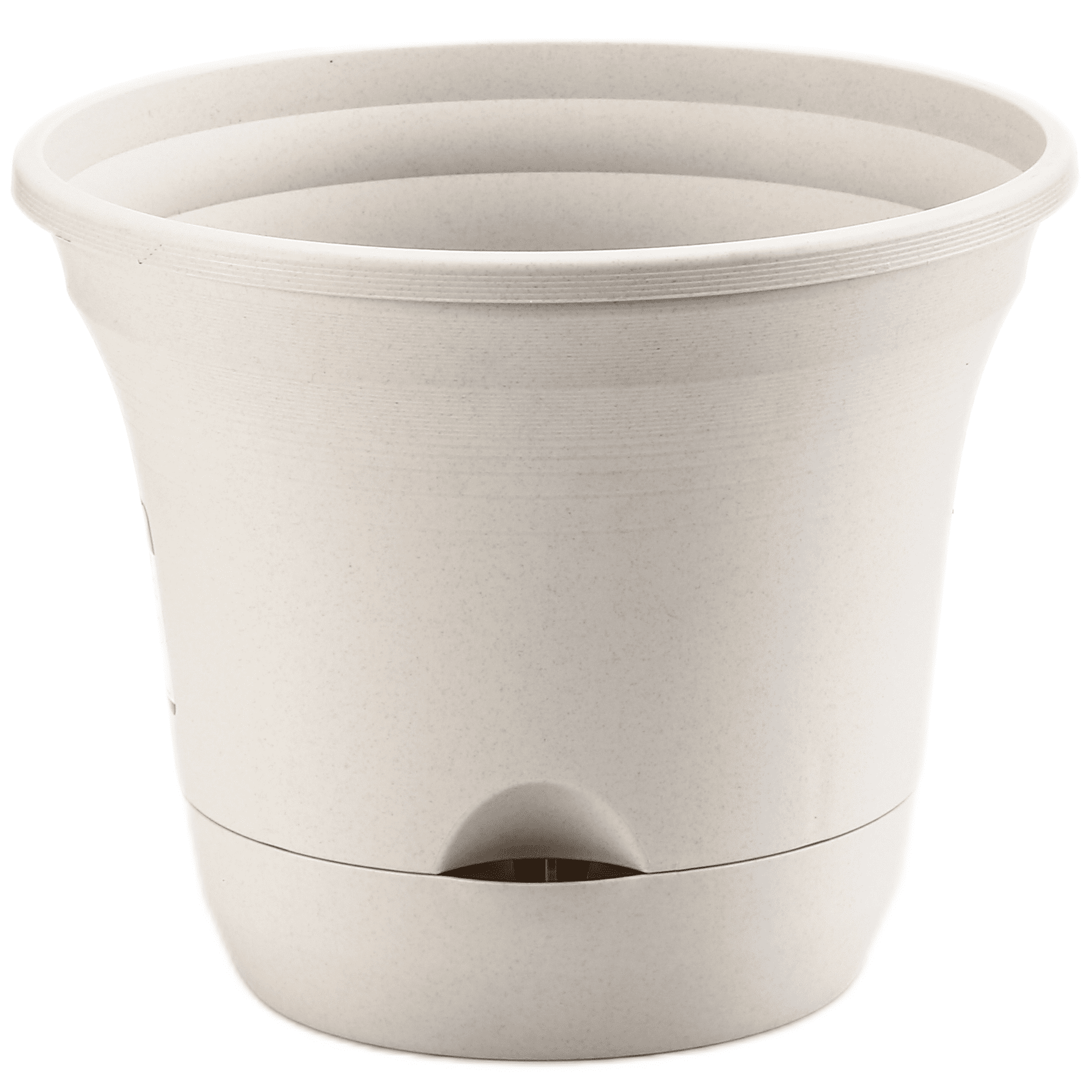 Olly & Rose Lazy Planters - Self Watering Plant Pot Ivory Plastic Planter  Self Watering Indoor & Outdoor (2 x 8) 