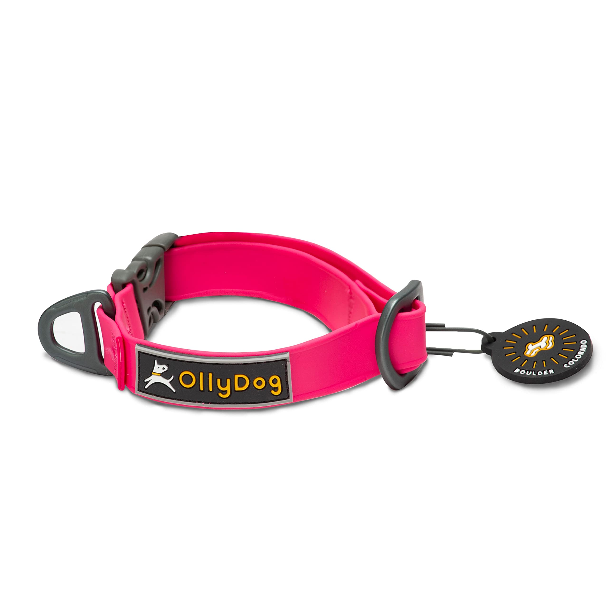 OllyDog Tilden Collar, Waterproof Dog Collar, Coated StinkProof