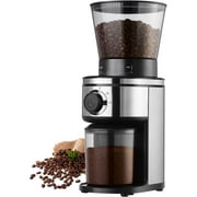 Ollygrin Burr Coffee Grinder, Electric Conical Coffee Bean Grinder With 30 Adjustable Grind Settings,2-12 Cups, Stainless Steel