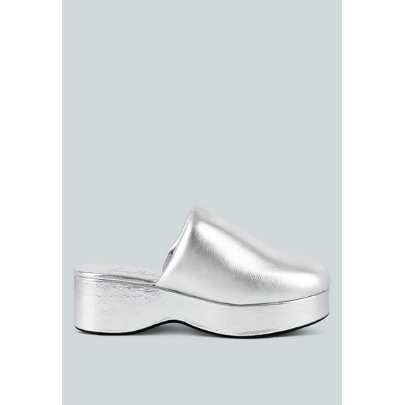 Olori Solid Platform Slip On Mules