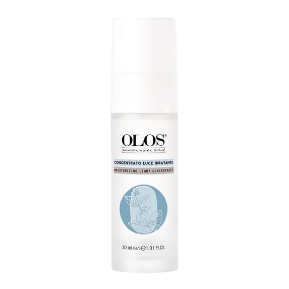 Olos Moisturizing Light Concentrate Face Serum, All Skin Types, 1.01 oz