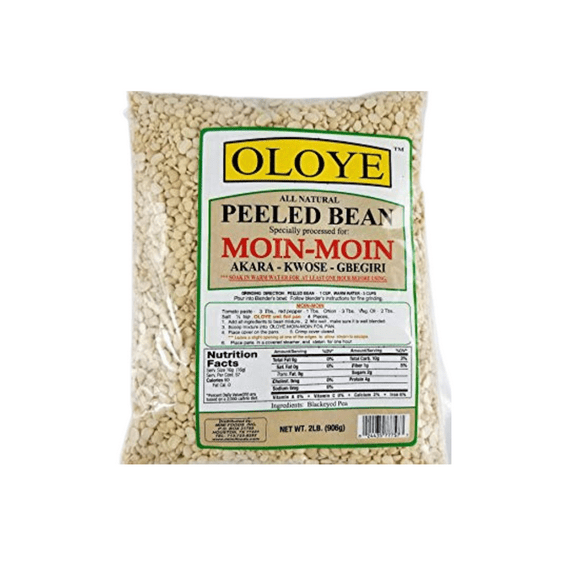 Oloye Peeled Beans - 2lbs, Perfect for Moin-Moin  Akara