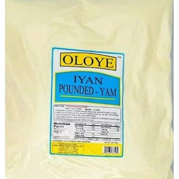 Oloye Pounded Yam Flour | Authentic African Swallow for Smooth  Fluffy Pounded Yam