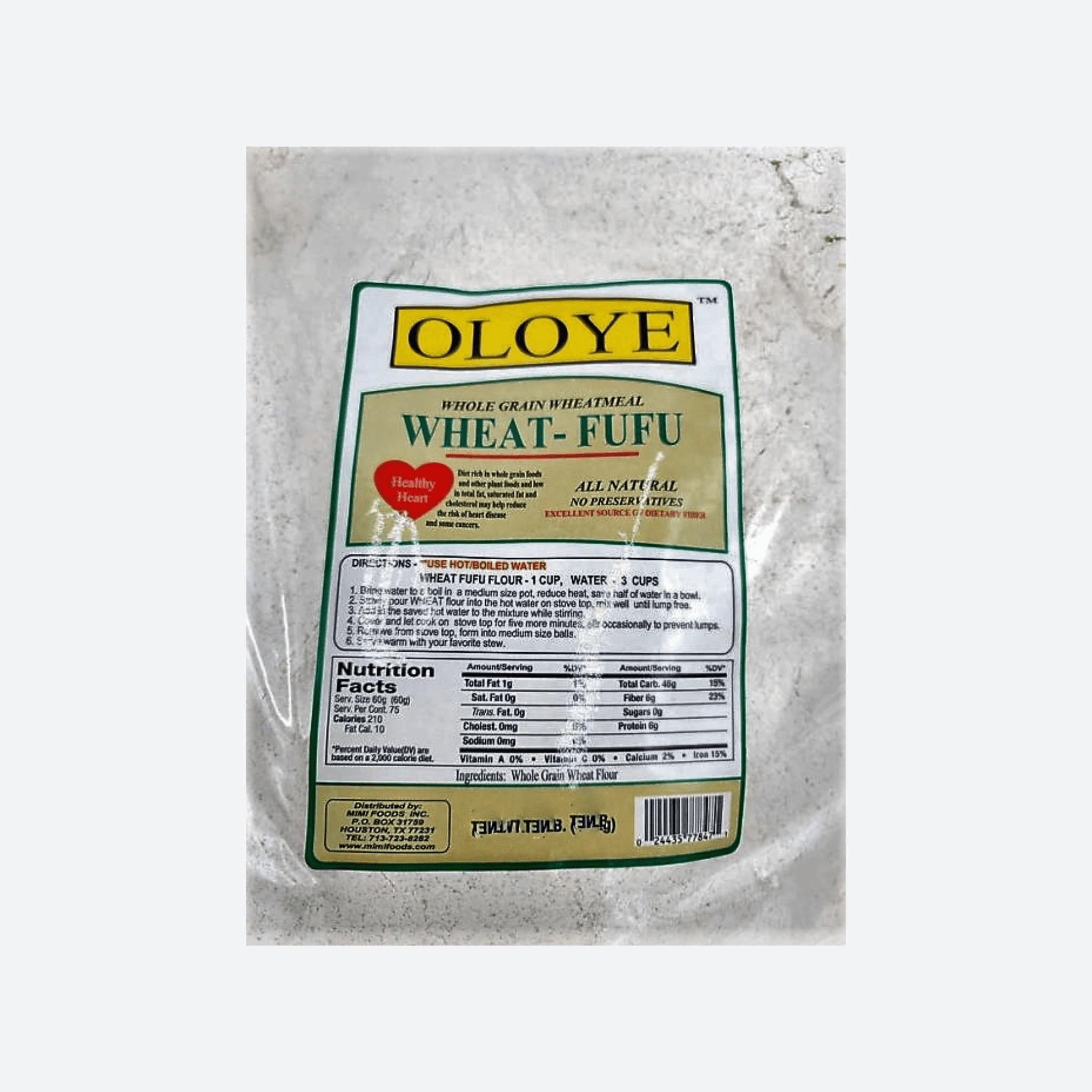 Oloye Wheat Fufu Flour10lbsAuthentic and Wholesome Fufu Flour for