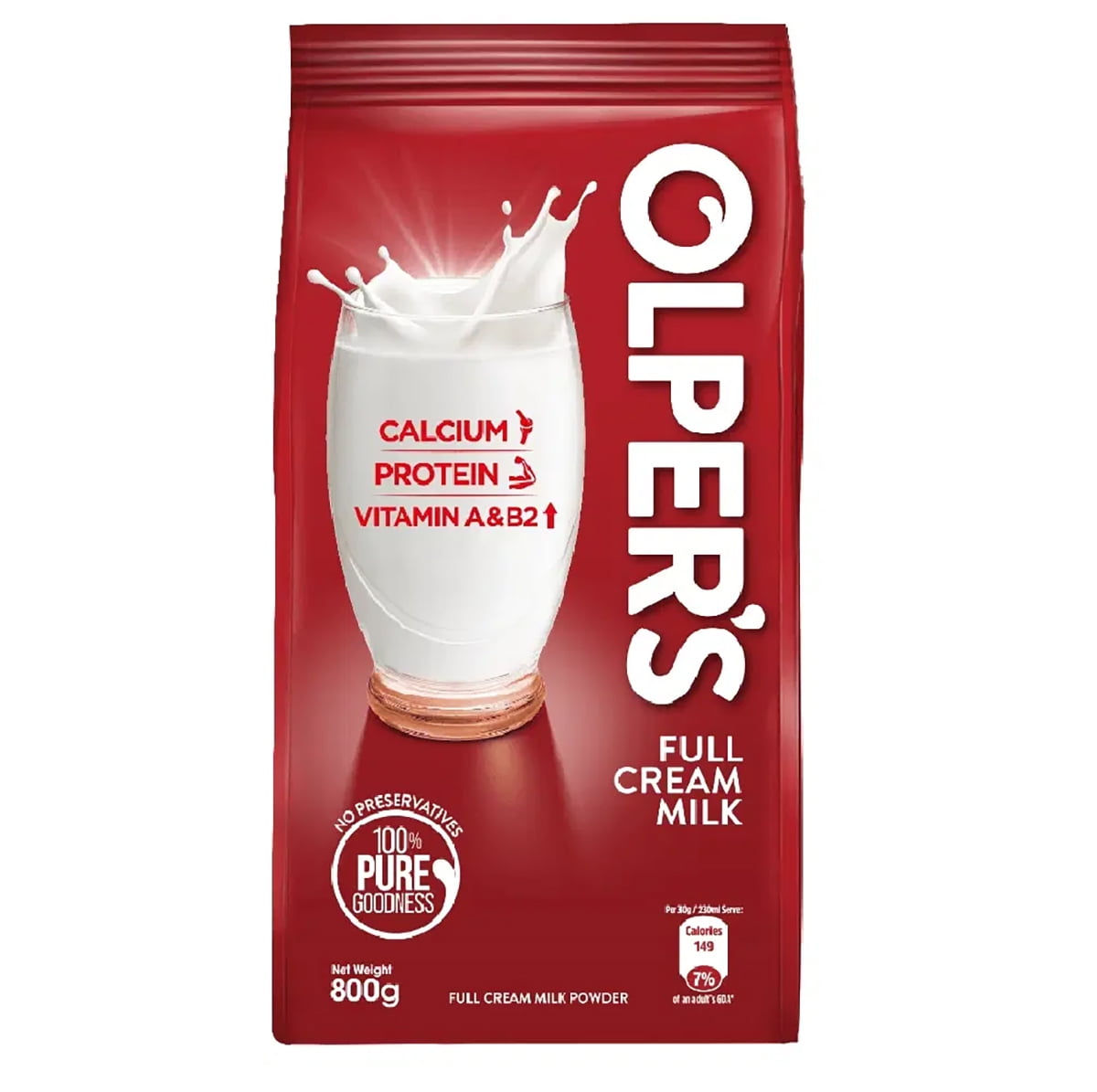 Olper's Full Cream Milk Powder 800g (28.21Oz) | Pack of 1 | Richness of Milk | Makes Creamy Drinks, Baking & More